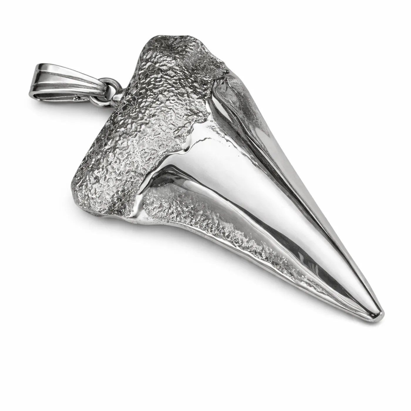 Anhänger Haizahn Isurus Hastalis in 900er Silber 14,1 Gramm Originalabdruck