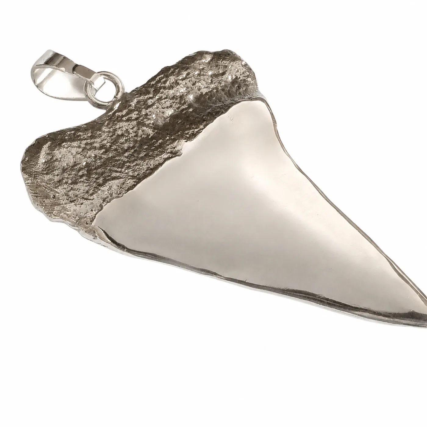 Anhänger Haizahn Isurus Hastalis in 900er Silber 14,1 Gramm Originalabdruck