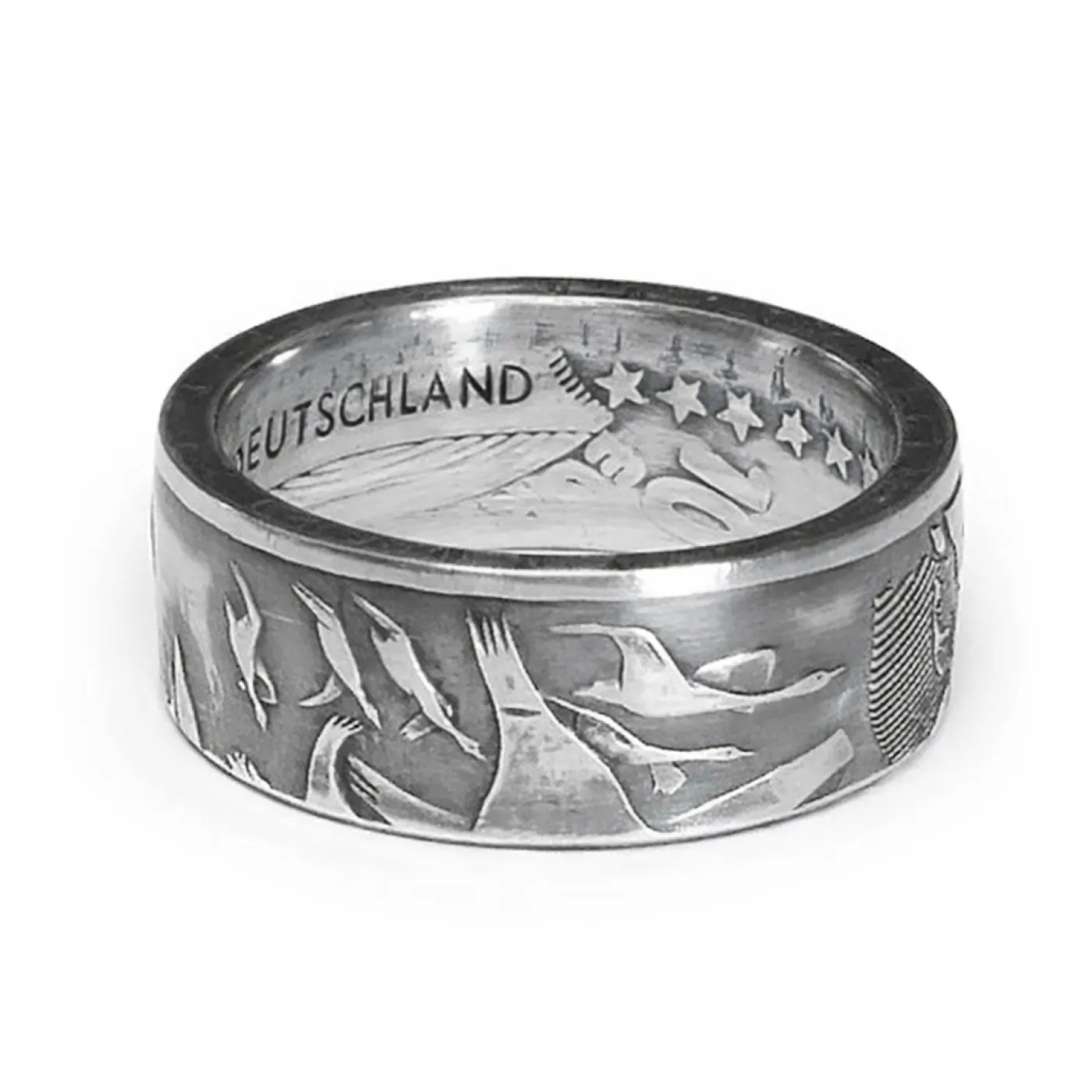 Münzring BRD 10 Euro 2004 Nationalpark Wattenmeer Silber 925er Größe 56 bis 74 – Ansicht 8