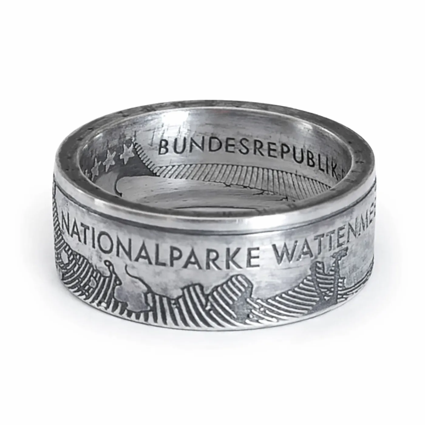 Münzring BRD 10 Euro 2004 Nationalpark Wattenmeer Silber 925er Größe 56 bis 74 – Ansicht 7