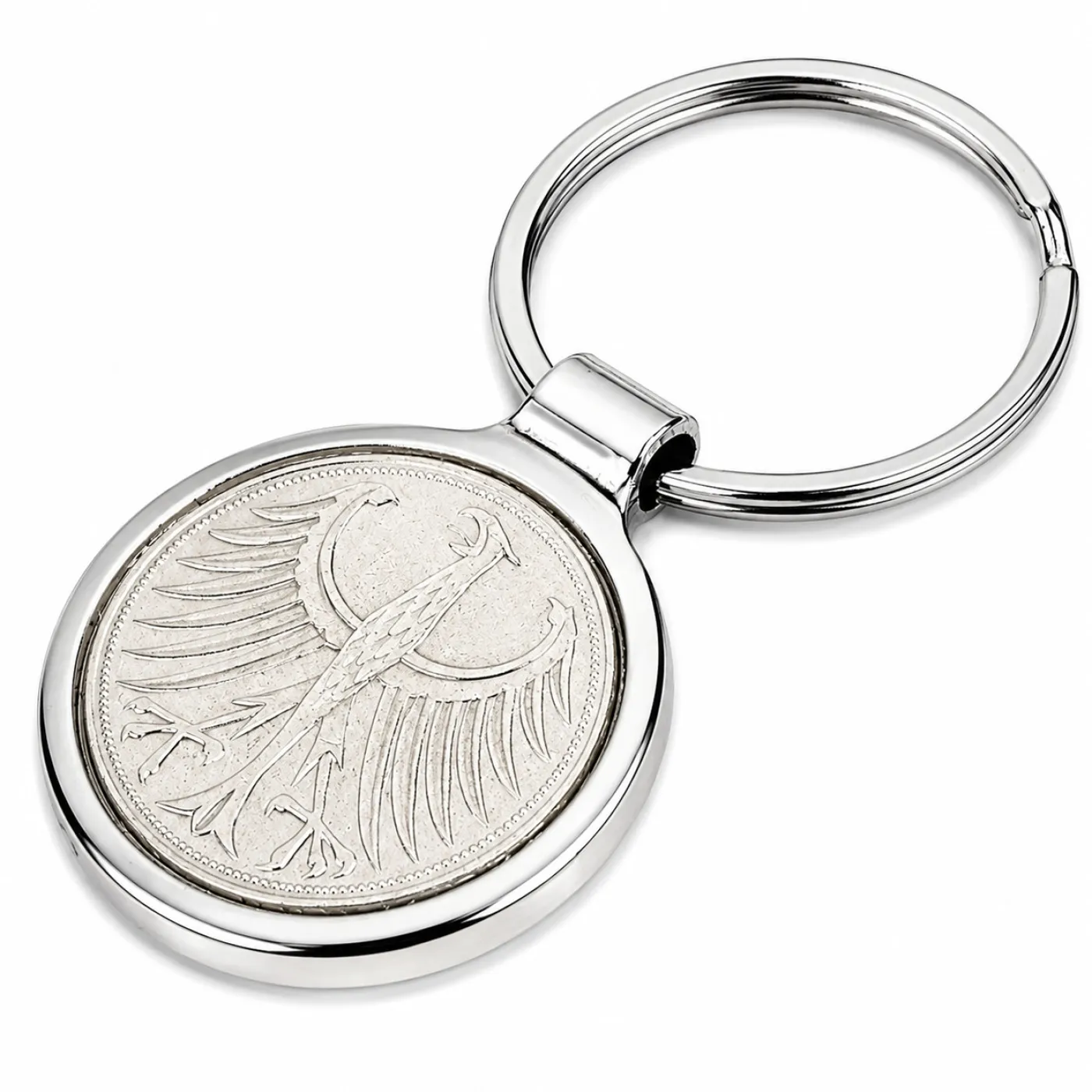 Metall-Schlüsselanhänger 5 Mark Adler 1951 bis 1974 aus Silber 625er » Personalisierbar – Ansicht 3