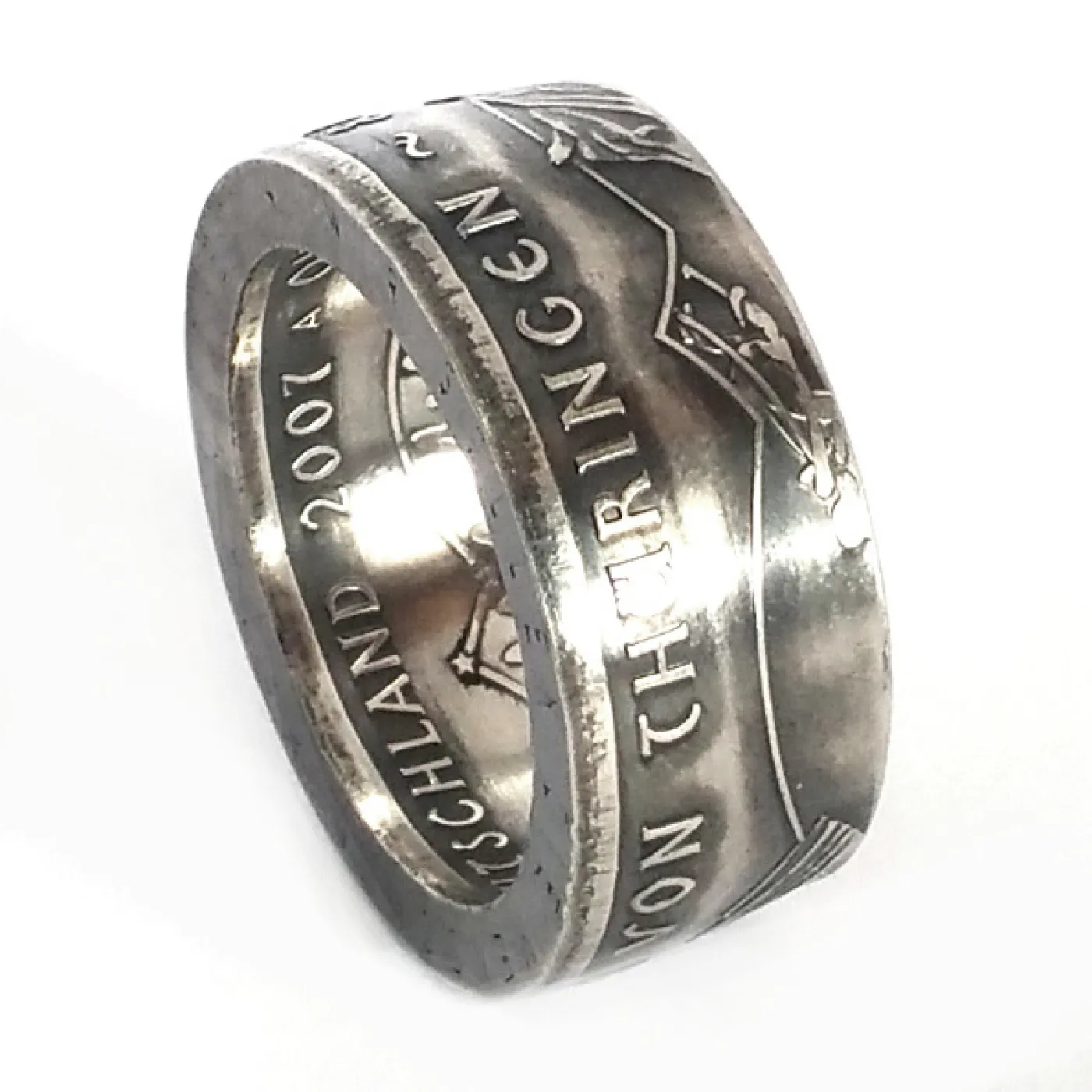Münzring BRD 10 Euro 2007 Elisabeth von Thüringen Silber 925er Größe 56 bis 74 – Ansicht 1
