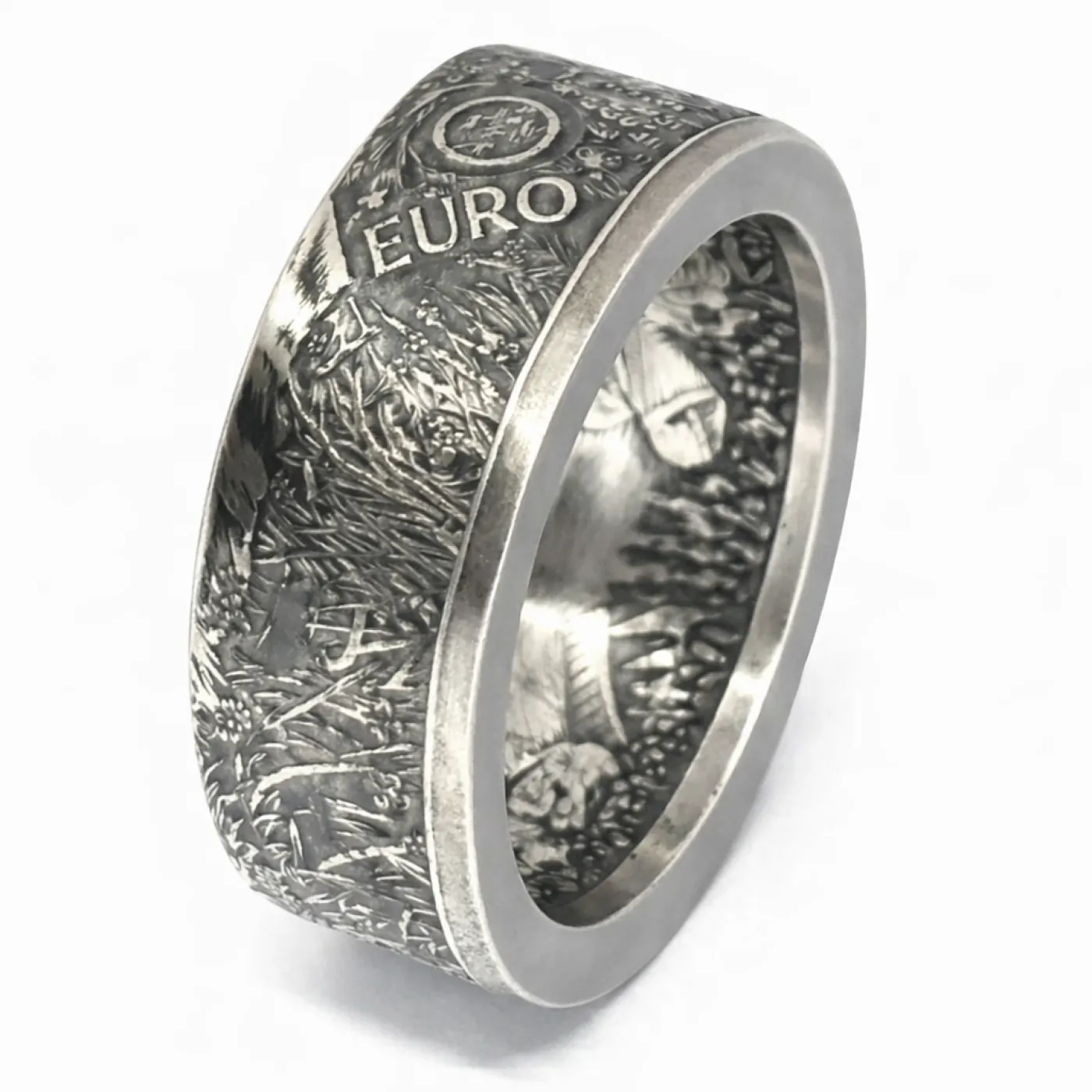 Münzring Österreich 10 Euro 2010 Kaiser Karl Untersberg Silber 925er Größe 56 bis 74 – Ansicht 5