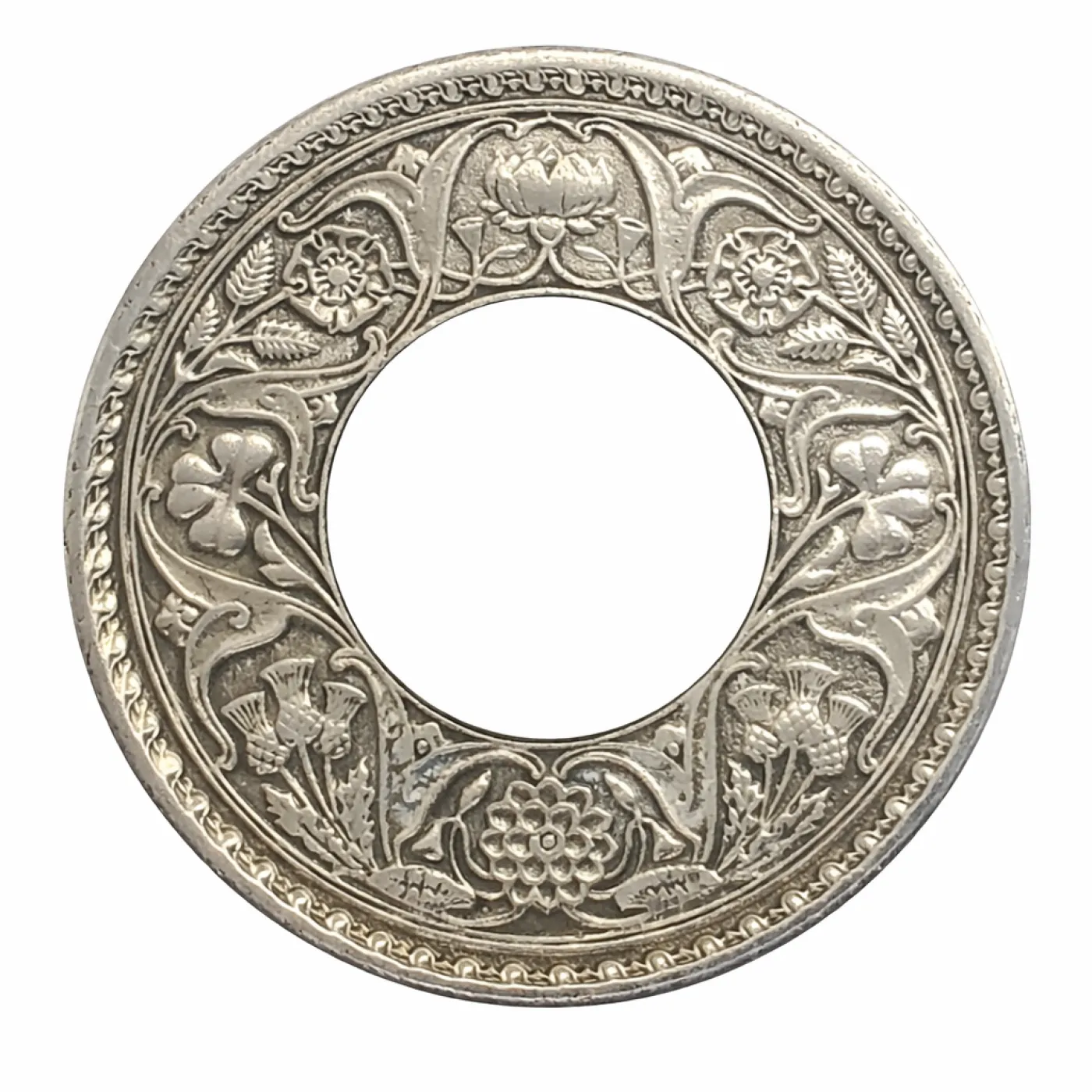 Münzring Indien 1 Rupee Silber 917er Größe 54 bis 68 – Ansicht 1