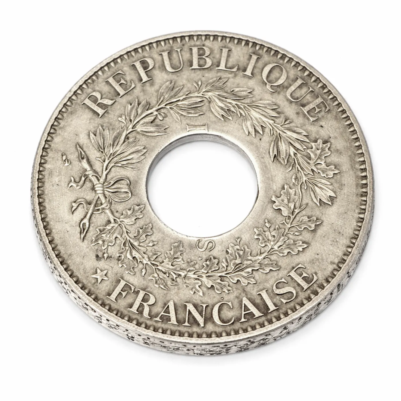 Münzring Frankreich 10 Francs 1965 Silber 900er Größe 60 bis 74 – Ansicht 1