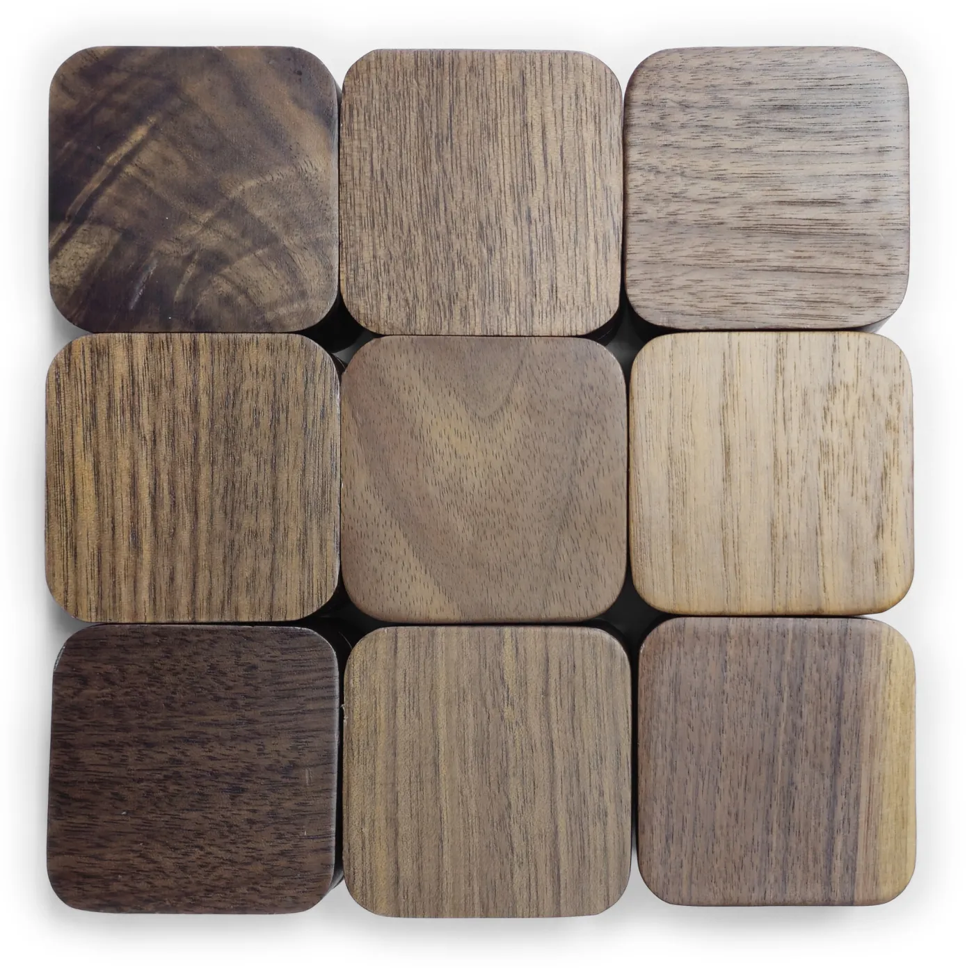 Edles Ringetui aus Holz für 1 oder 2 Ringe – mit Klappdeckel, Magnetverschluss und schwarzer Einlage