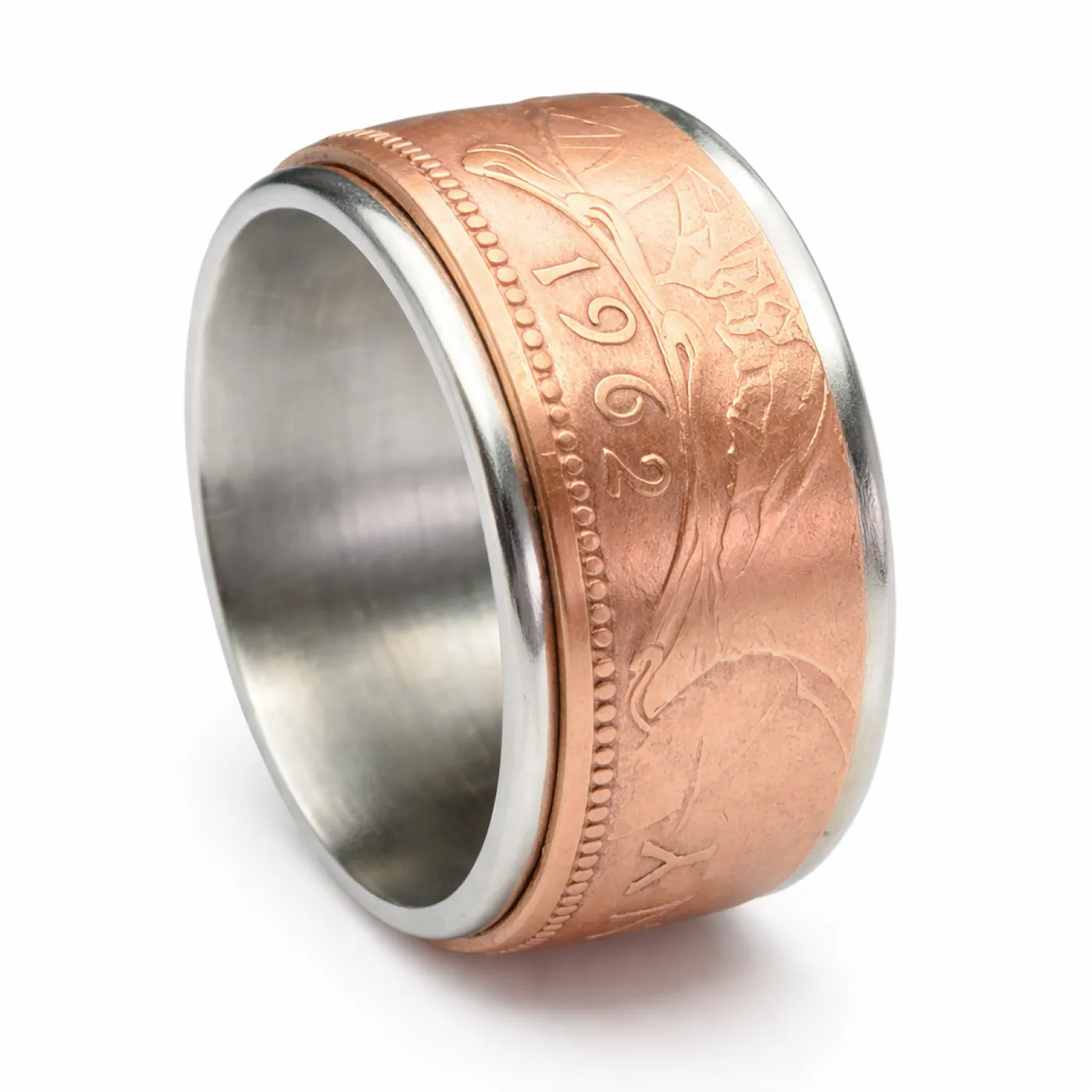 Münzring Großbritannien 1 Penny 1953-1967 Britannia mit Edelstahlkern – Ansicht 3