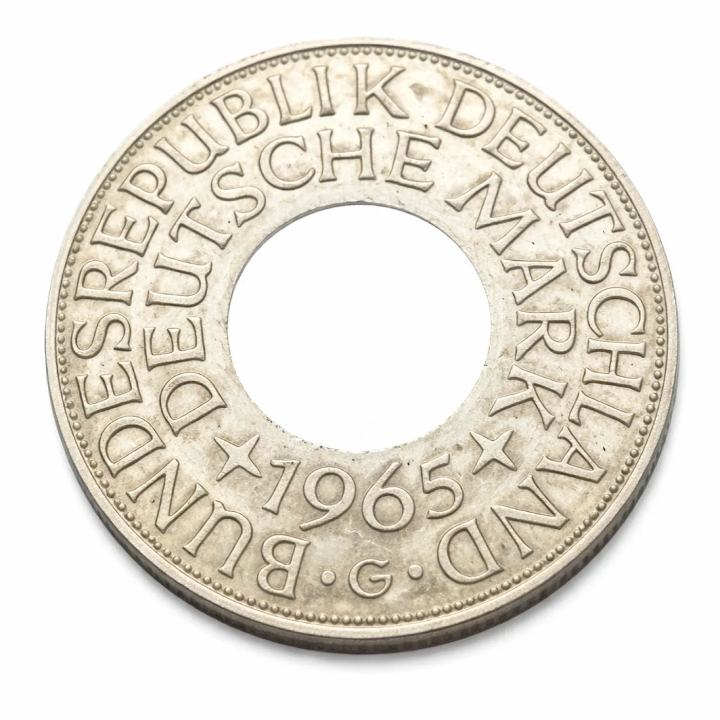 Münzring BRD 5 Mark mit Datum 1951-1974 Silberadler Silber 625er Größe 52 bis 68 – Ansicht 4