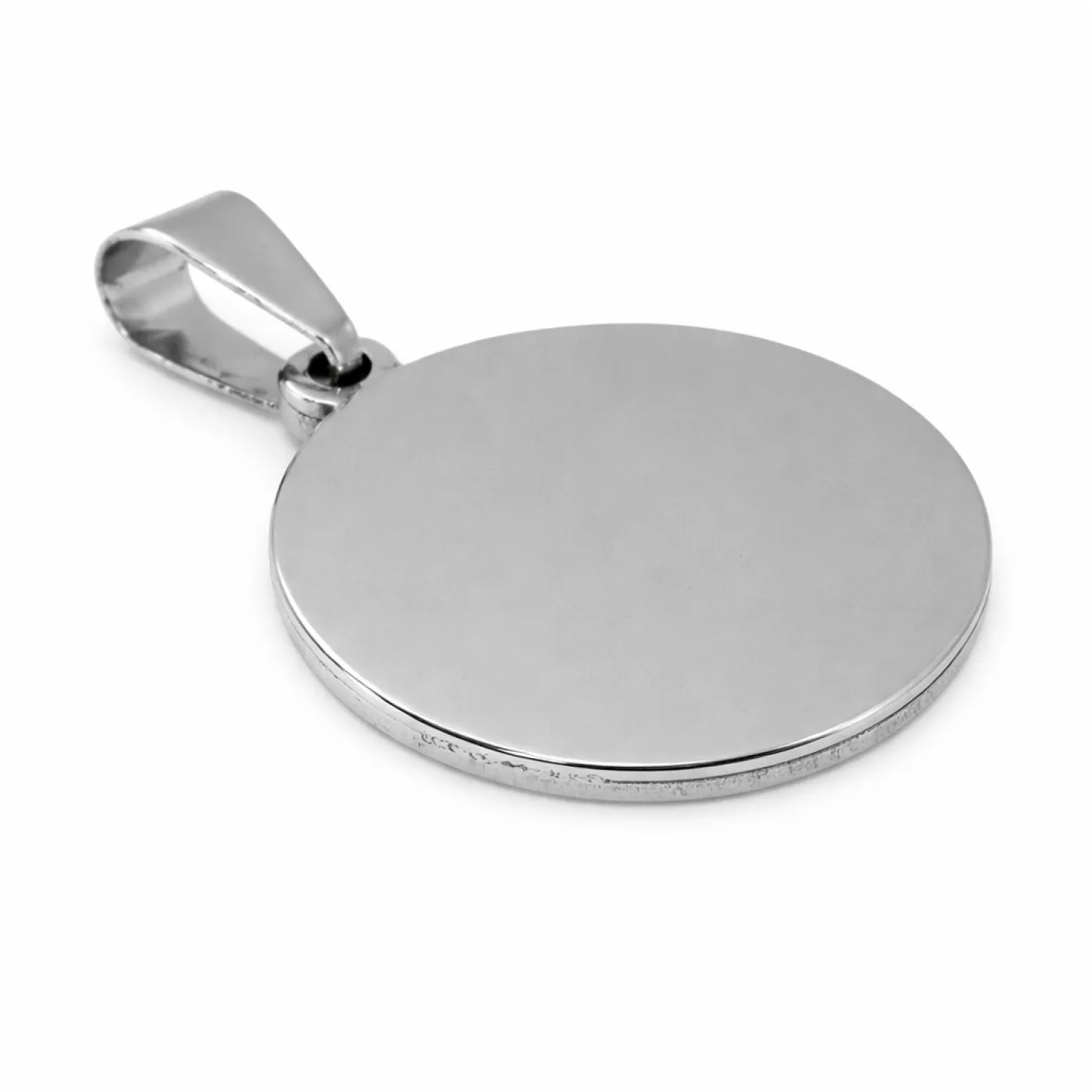 Münzanhänger Deutschland KULTURFRAU mit Panzerkette 2 mm Farbton Silber » 50 Pfennig 1949 - 2001 personalisierbar – Ansicht 2