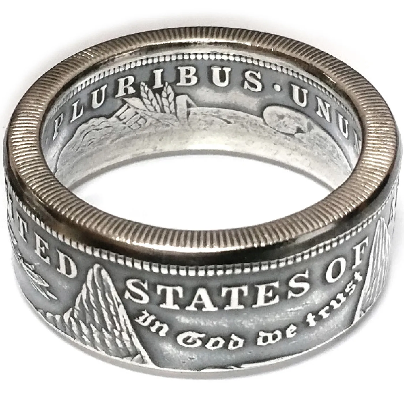 Münzring USA 1 Dollar 1878 - 1921 Morgan Dollar Silber 900er Größe 60 bis 74 – Ansicht 3