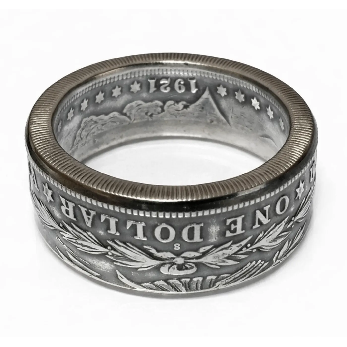Münzring USA 1 Dollar 1878 - 1921 Morgan Dollar Silber 900er Größe 60 bis 74 – Ansicht 2