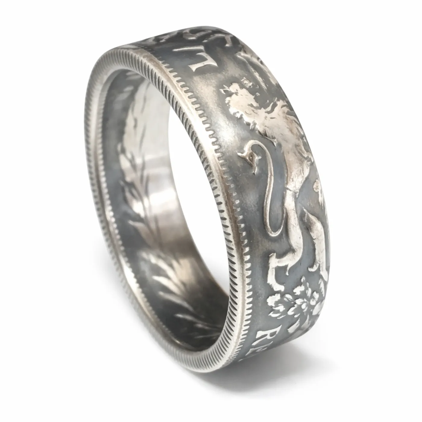 Münzring Lettland 2 Lati 1925-1926 Silber 835er Größe 54 bis 66 – Ansicht 3