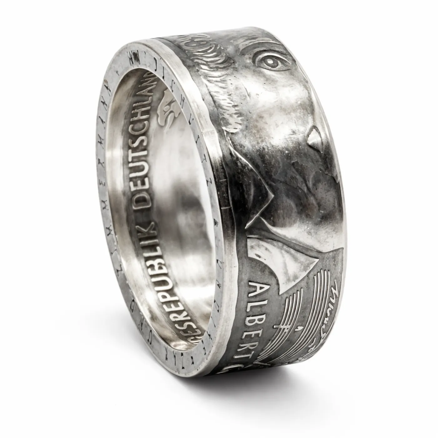 Münzring BRD 10 Mark 2001 Albert Gustav Lortzing Silber 925er Größe 56 bis 72 – Ansicht 2