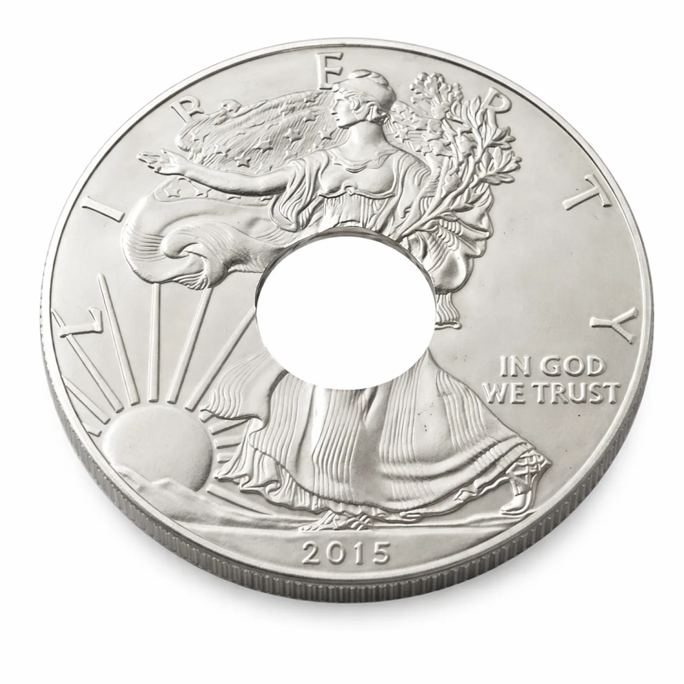 Münzring USA Silver Eagle Feinsilber 999er Größe 66 bis 76 – Ansicht 1
