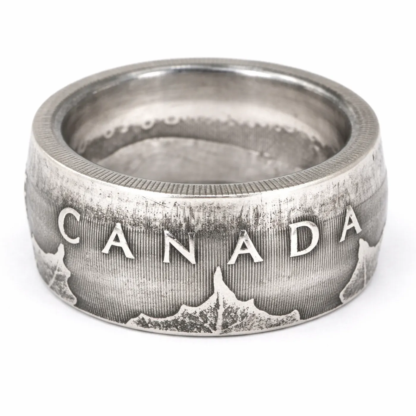 Münzring Kanada Maple Leaf Feinsilber 999er Größe 66 bis 76 – Ansicht 2