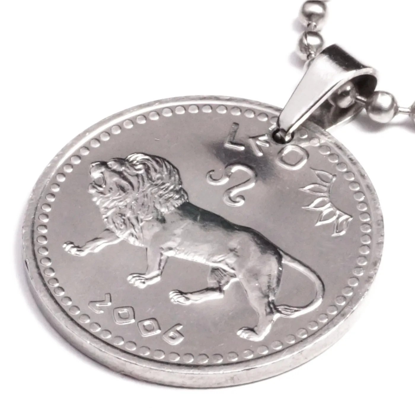 Anhänger Sternzeichen Löwe Münze 10 Schilling Somaliland Ø 25 mm
