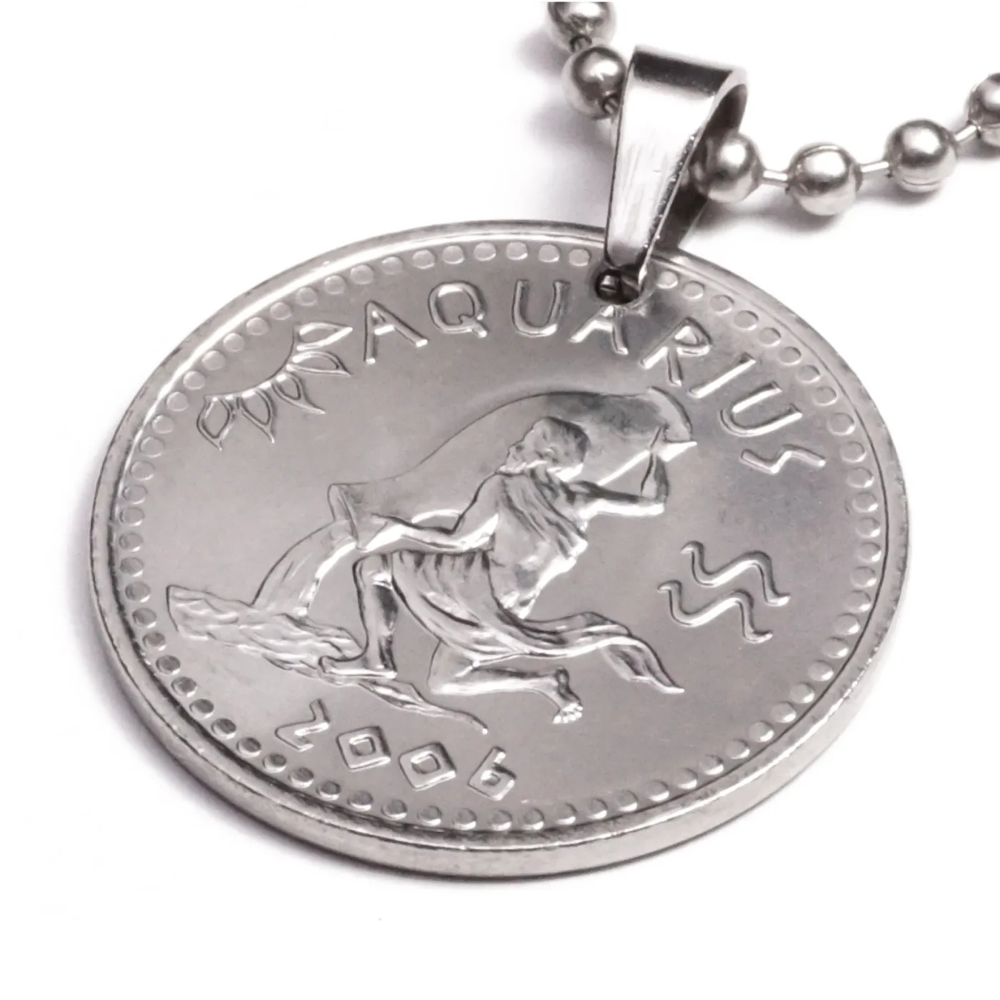 Anhänger Sternzeichen Wassermann Münze 10 Schilling Somaliland Ø 25 mm