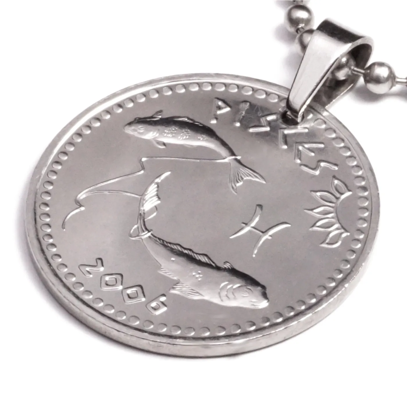 Anhänger Sternzeichen Fische Münze 10 Schilling Somaliland Ø 25 mm