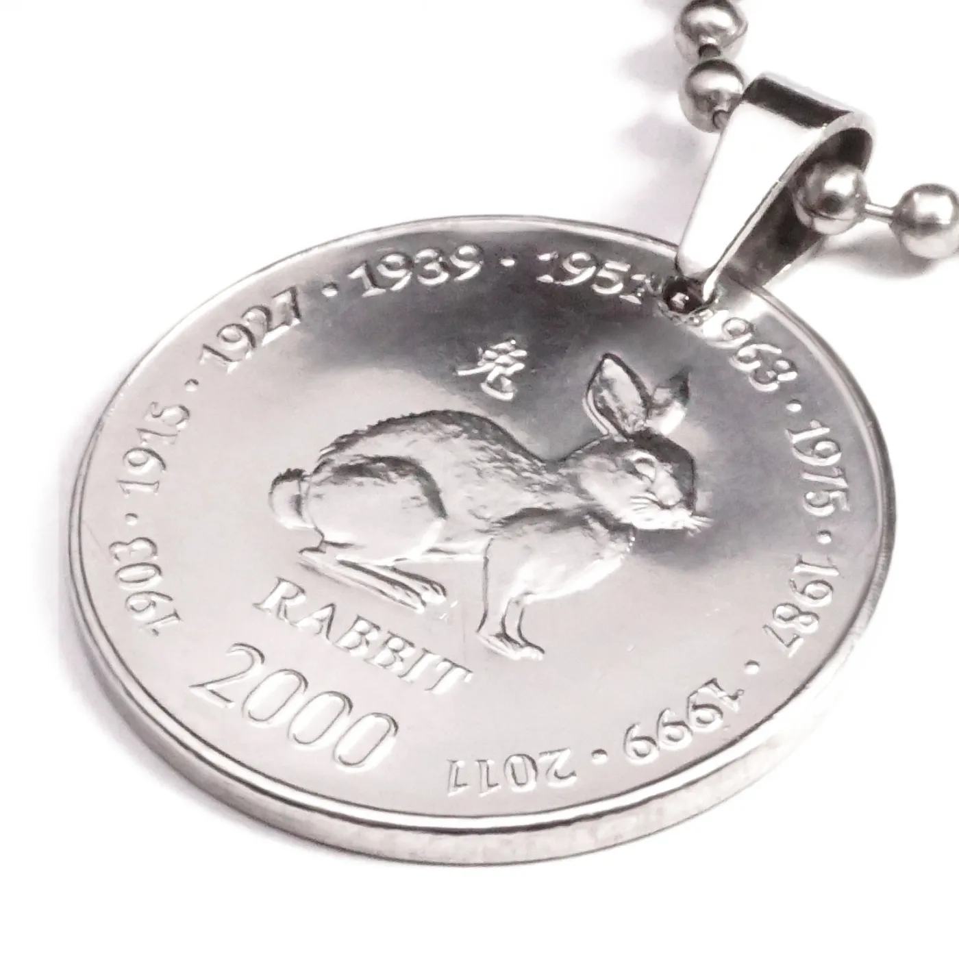Anhänger Sternzeichen Hase Münze 10 Schilling Somaliland Ø 25 mm