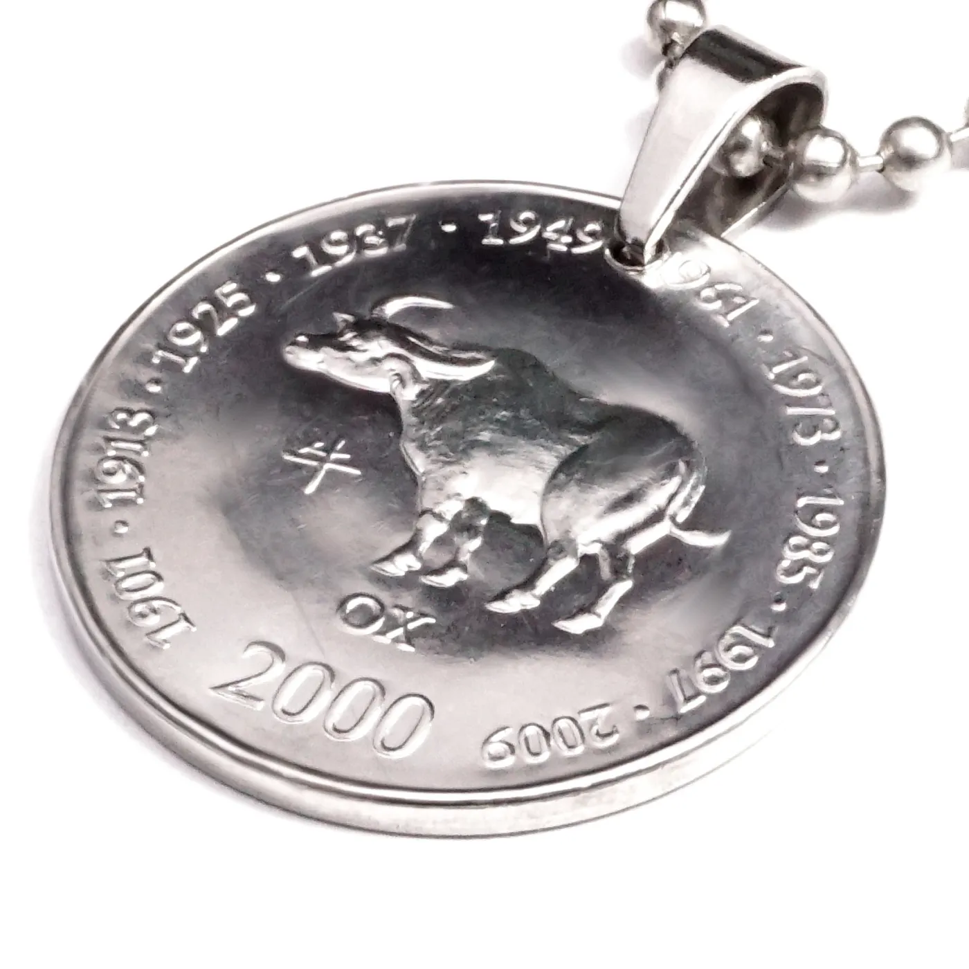 Anhänger Sternzeichen Büffel Münze 10 Schilling Somaliland Ø 25 mm