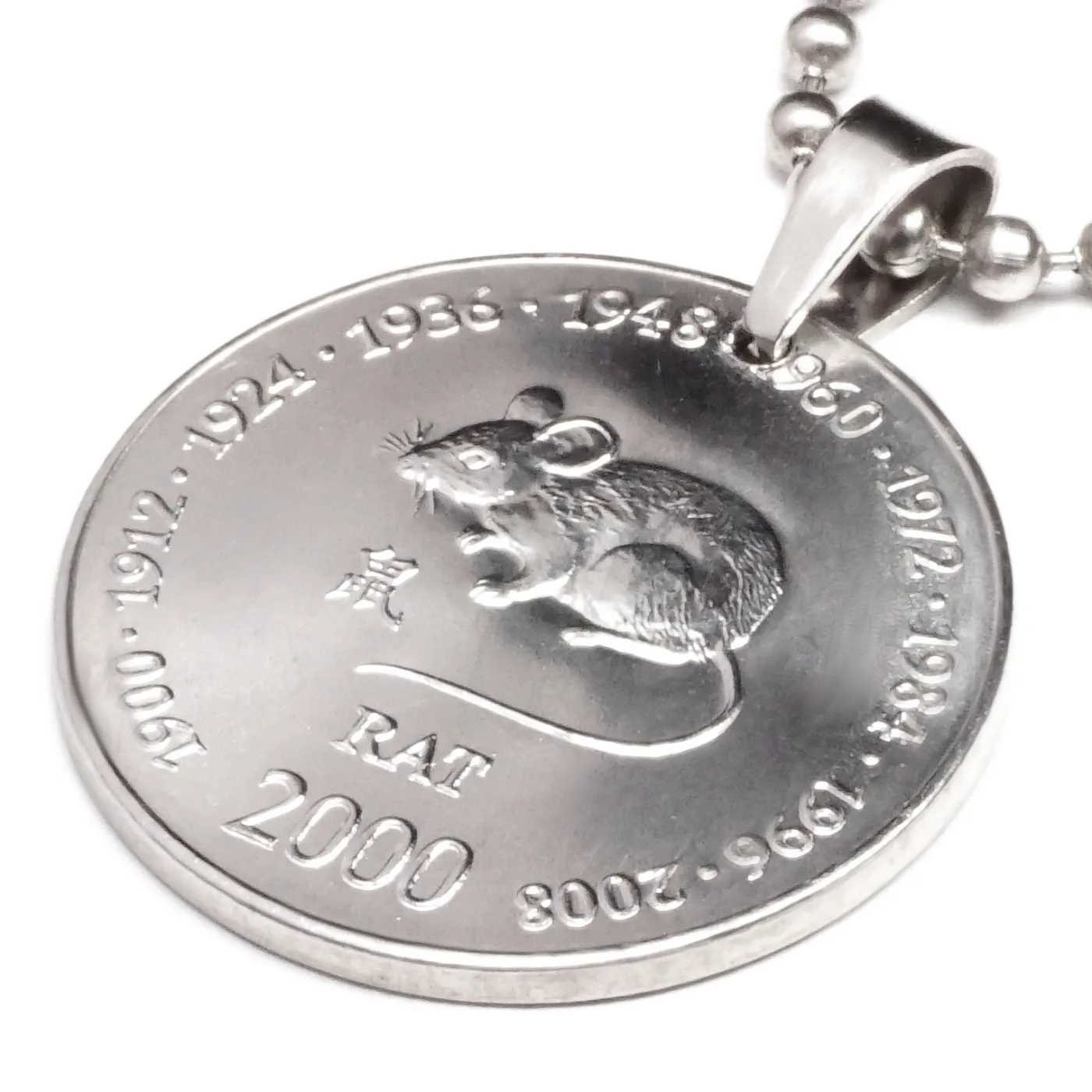 Anhänger Sternzeichen Ratte Münze 10 Schilling Somaliland Ø 25 mm