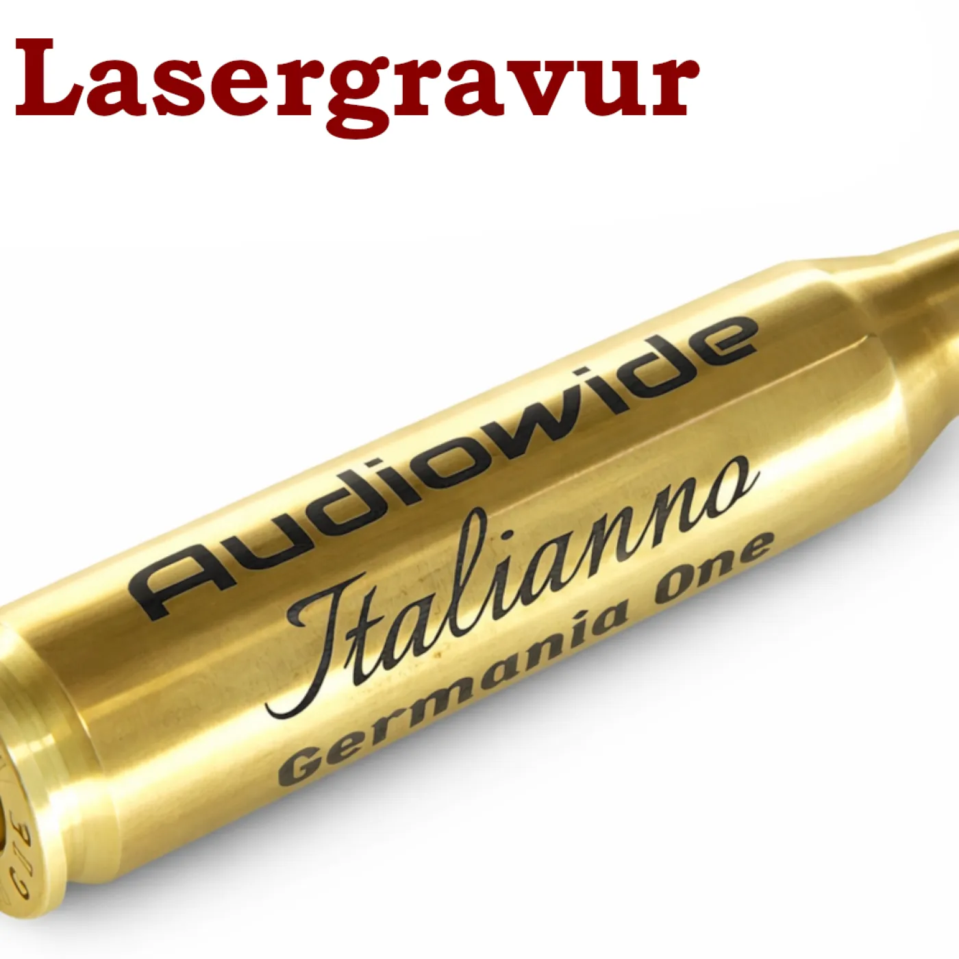 Schlüsselanhänger Originalpatrone .308 Win Messing » Personalisierbar