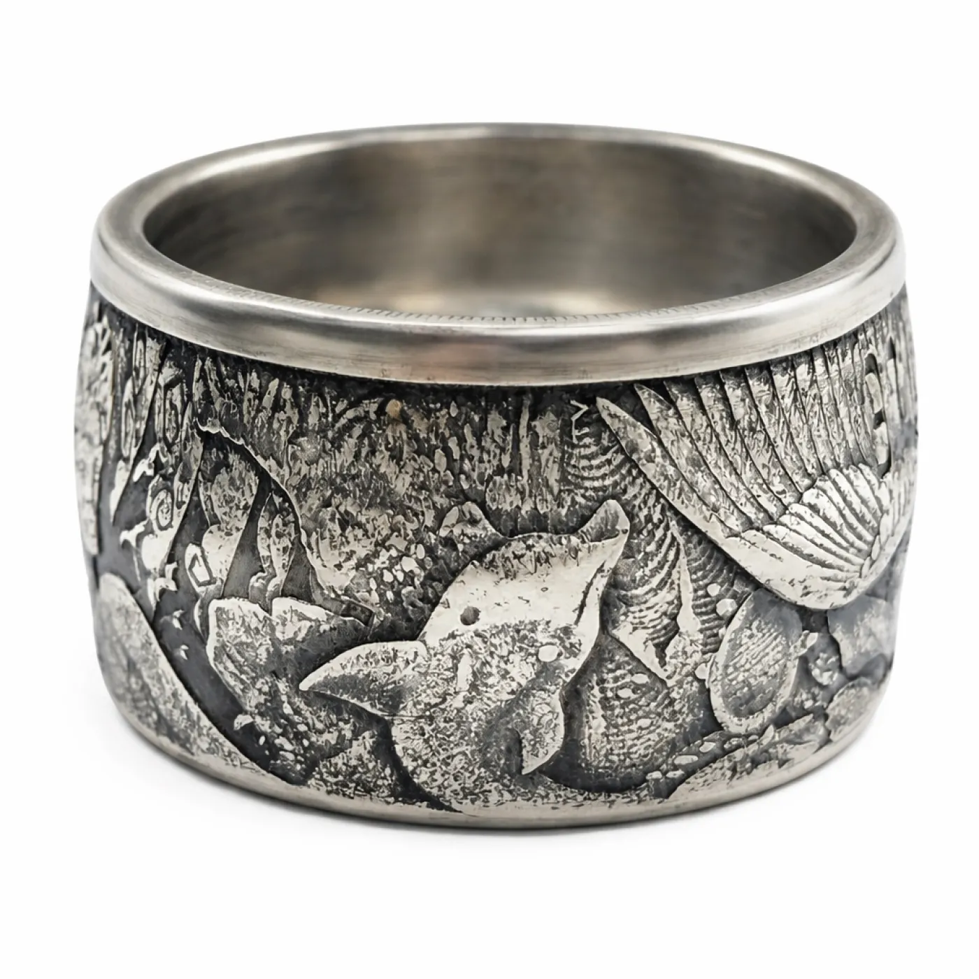 Münzring Aphrodite 1 OZ Feinsilber 999er Größe 62 bis 76 – Ansicht 6