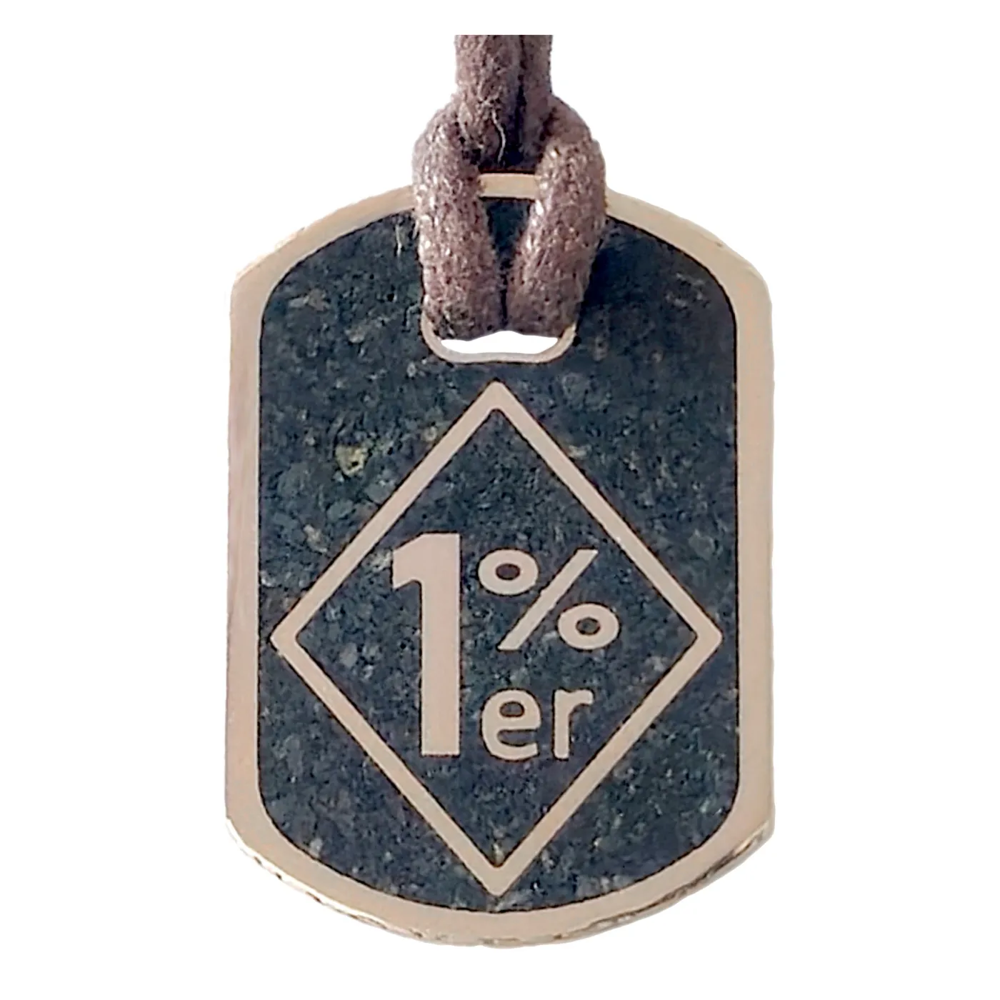 Anhänger Dog Tag 5 DM - 1%er • Inklusive Baumwollband – Ansicht 1