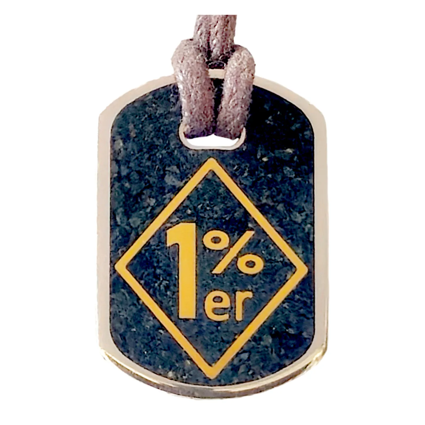 Anhänger Dog Tag 5 DM - 1%er • Inklusive Baumwollband – Ansicht 2