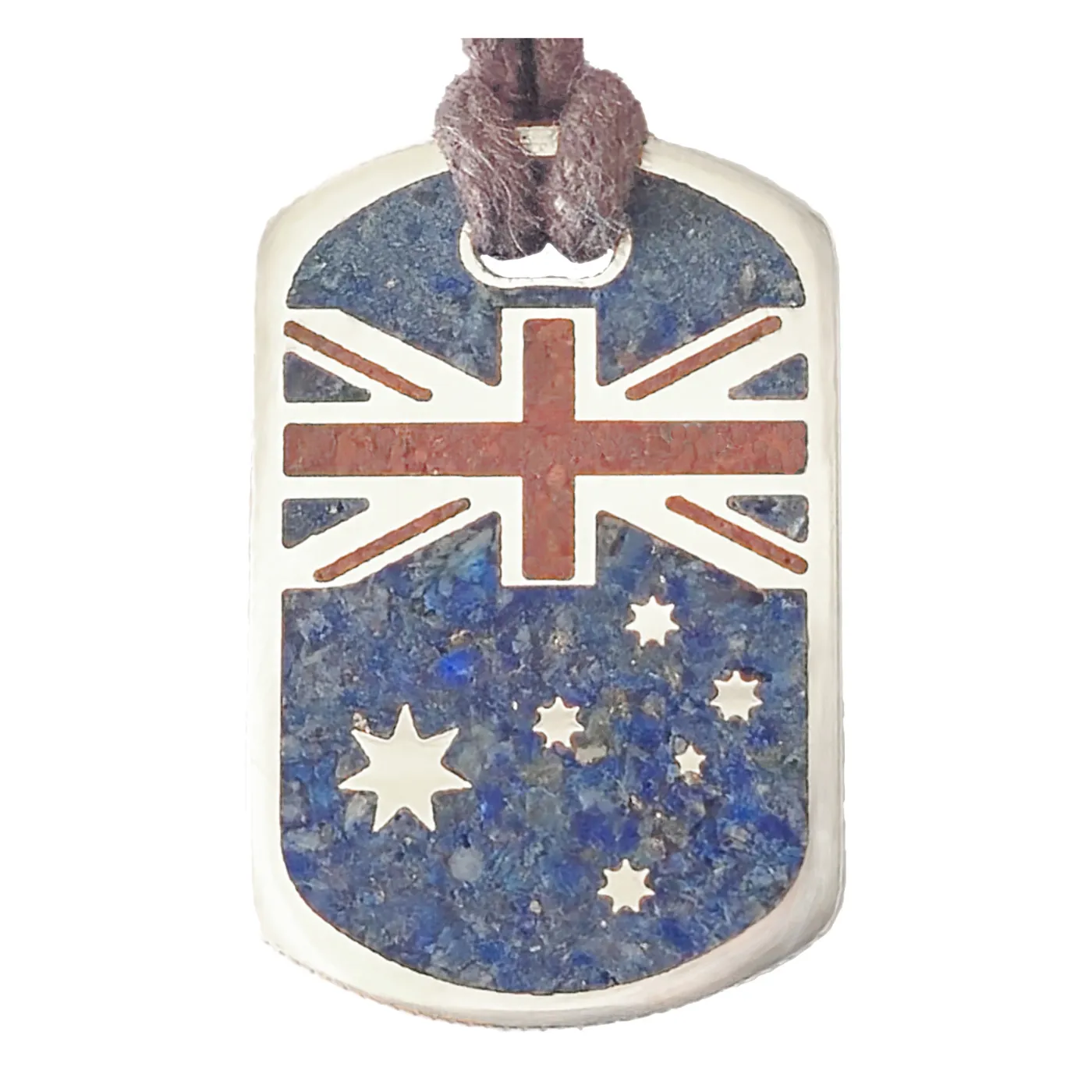 Anhänger Dog Tag 50 Cents Australien - Flagge • Inklusive Baumwollband – Ansicht 2