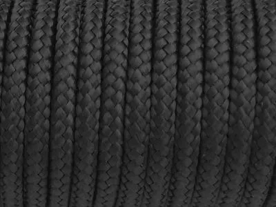 Segeltau Ø 4,0 mm Schwarz 0,5 Meter