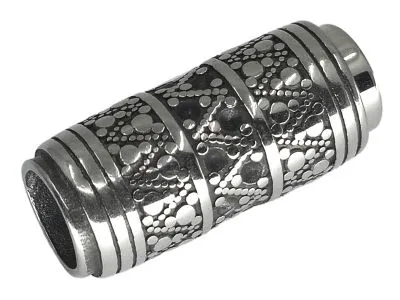 Magnetverschluss Edelstahl für Schnüre Ø 8,0 mm • Vintage