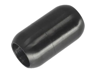 Magnetverschluss Edelstahl für Schnüre Ø 8,0 mm • Schwarz