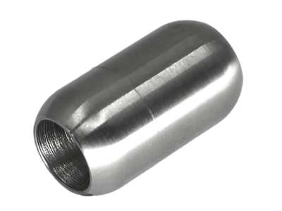 Magnetverschluss Edelstahl für Schnüre Ø 8,0 mm / Silber matt