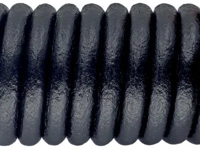 Lederschnur rund Ø 8,0 mm Schwarz 0,5 Meter