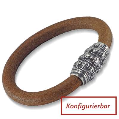 Armband Ø 8,0 mm mit Edelstahl Magnetverschluss - Gothik