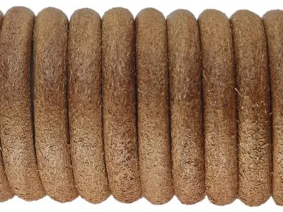 Lederschnur rund Ø 6,0 mm Natur 0,5 Meter