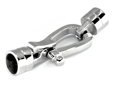 Schnappverschluss Edelstahl für Schnüre Ø 6,0 mm