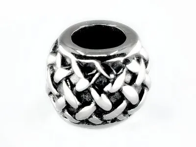 Spacer - Zwischenstück aus Edelstahl für Schnüre Ø 5,0 mm • Vintage