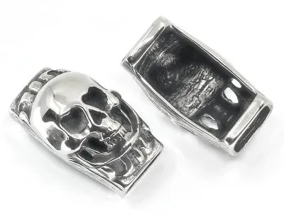 Zwischenteil aus Edelstahl für Schnüre Ø 2 x 6 mm • Vintage