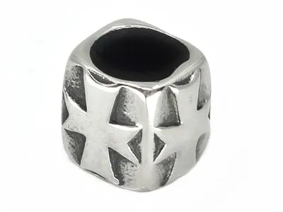 Spacer - Zwischenstück aus Edelstahl für Schnüre Ø 8,0 mm • Vintage