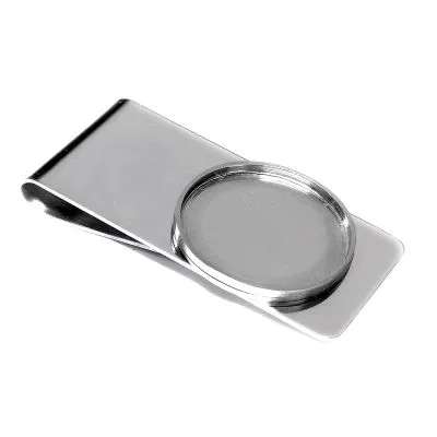 Geldclip Rohling Edelstahl 1-fach Ø 25,75 mm - EU 2 Euro 2001 - xxxx • Personalisierbar