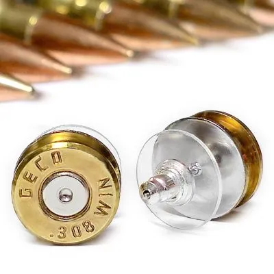 Ohrstecker Patronenhülse lang • Win .308 / 7,62 x 51