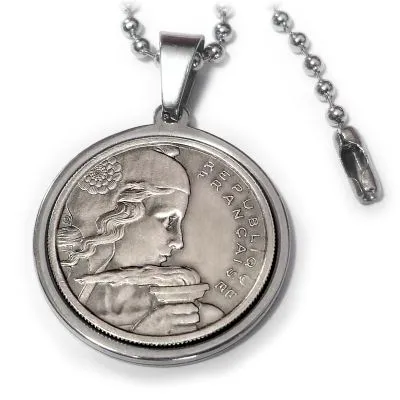 Münzanhänger FRANKREICH • 100 Francs Marianne 1954 bis 1958 personalisierbar