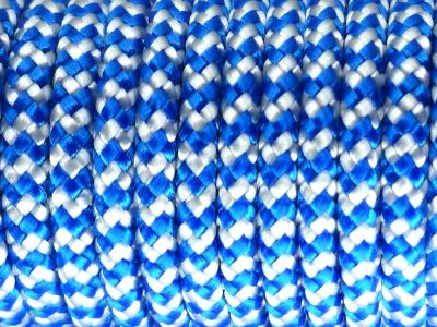 Segeltau Ø 8,0 mm Blau-Weiß 0,5 Meter