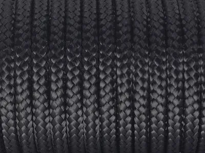 Segeltau Ø 8,0 mm Schwarz 0,5 Meter