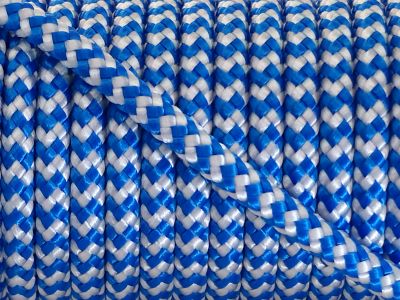 Segeltau Ø 10,0 mm Blau-Weiß 0,5 Meter