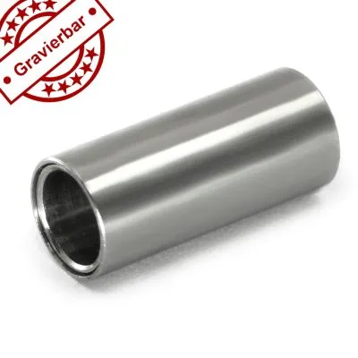 Magnetverschluss Edelstahl für Schnüre Ø 4,0 mm • Silber matt