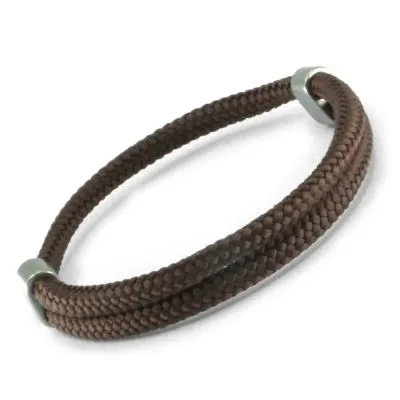 Segeltau Armband Ø 4 mm mit Edelstahl Slider verstellbar • Farbauswahl