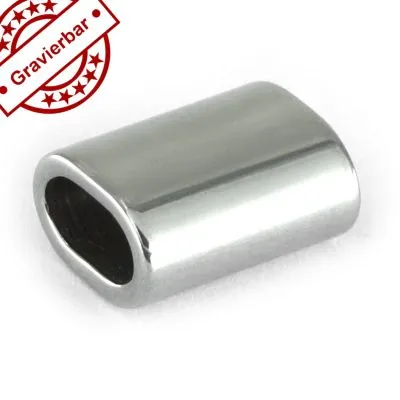 Spacer - Zwischenstück aus Edelstahl für Schnüre 2 x Ø 4,0 mm